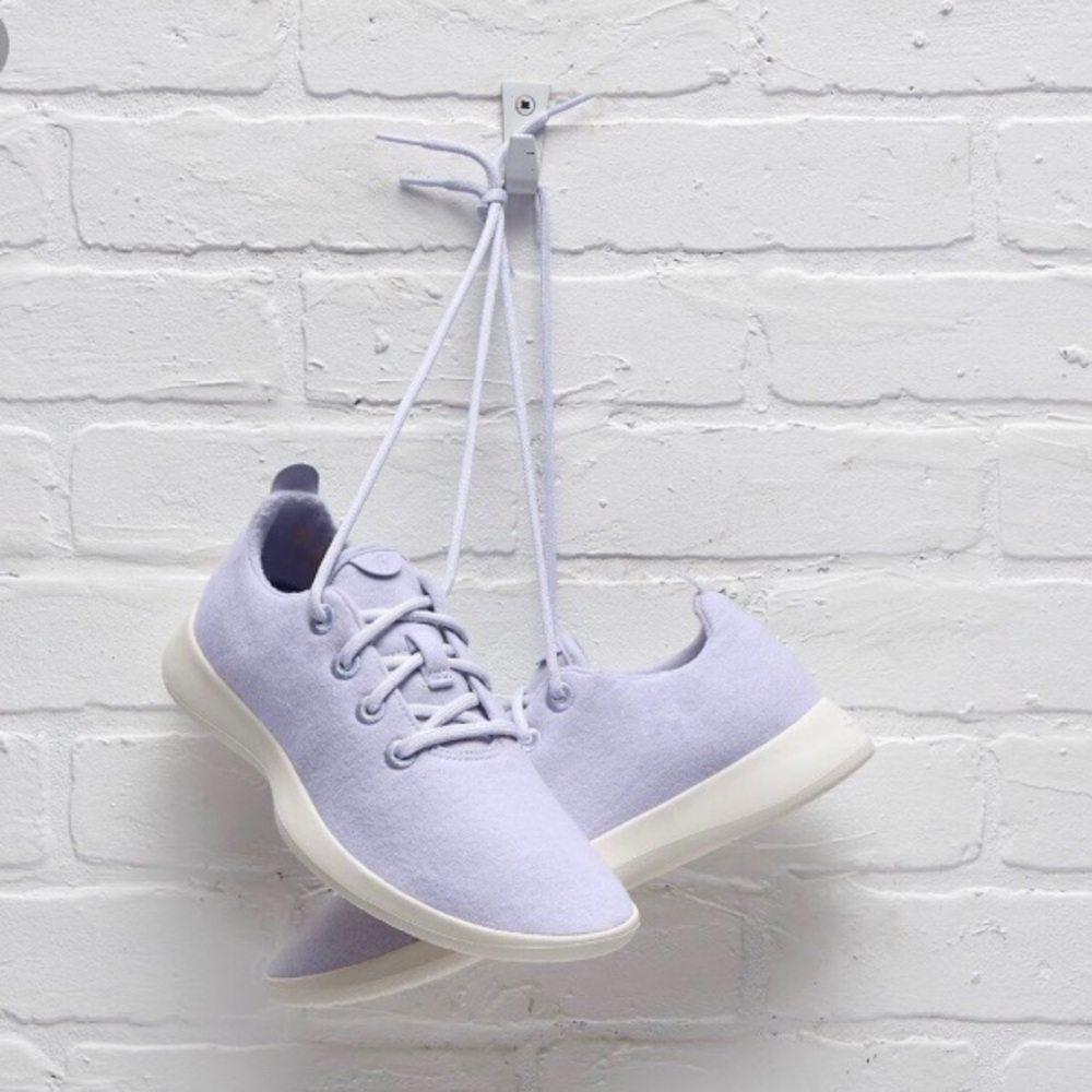 Purple and White Wool Allbirds